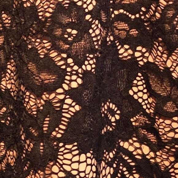 Womens Summer Dresses Sleeveless Black Floral Lace Ruffle Hem Cami Dress Short - Picture 5 of 6